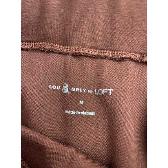 Lou & Grey For Loft Brown Casual Capri With Side Pockets - Medium - Picture 10 of 12